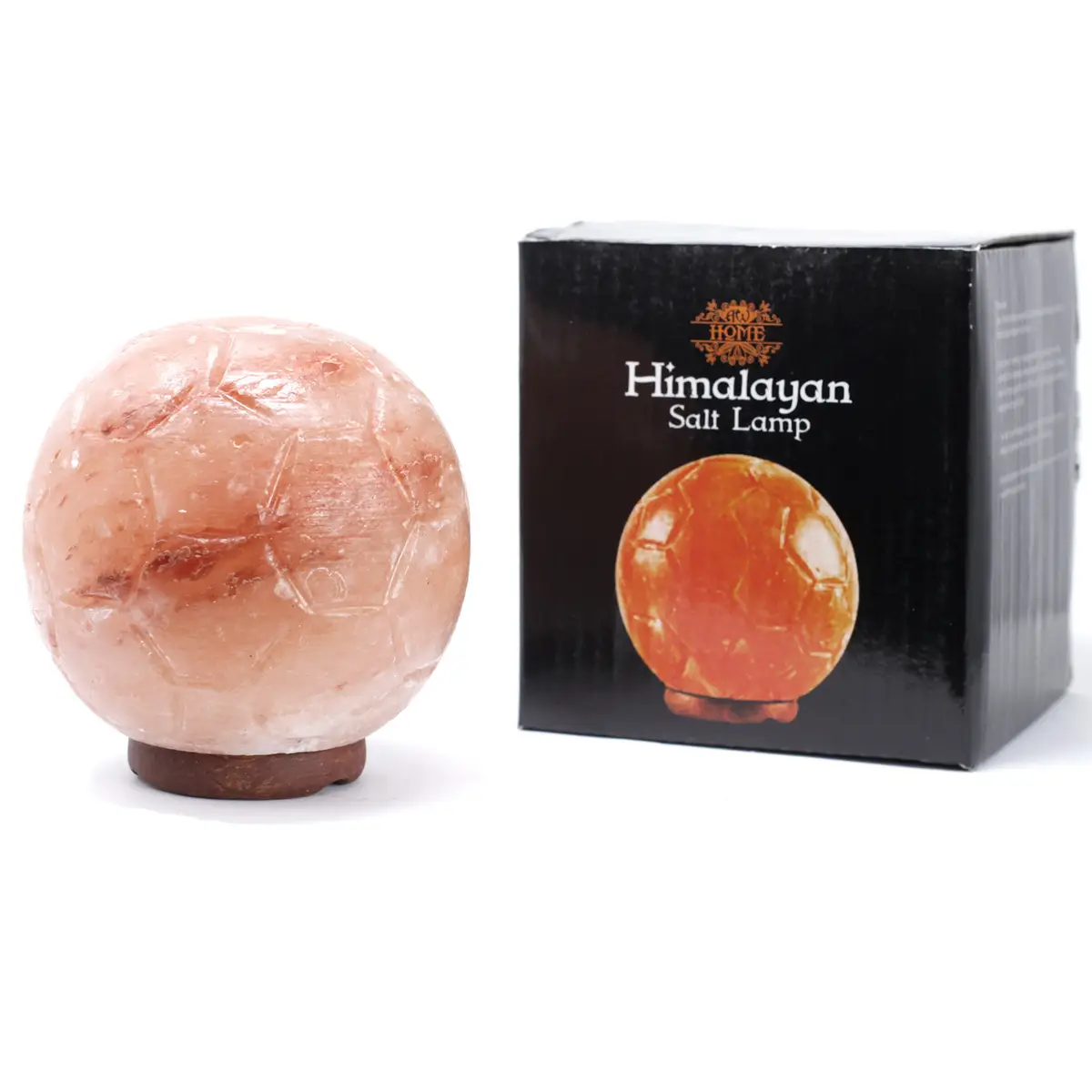 Himalayasaltlampa i form av fotboll - produktbild 4