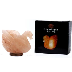 Himalayasaltlampa i form av svan 7x17x14 cm - produktbild 2