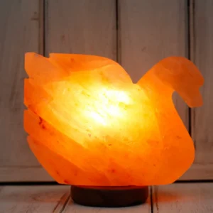 Himalayasaltlampa i form av svan 7x17x14 cm - produktbild 4