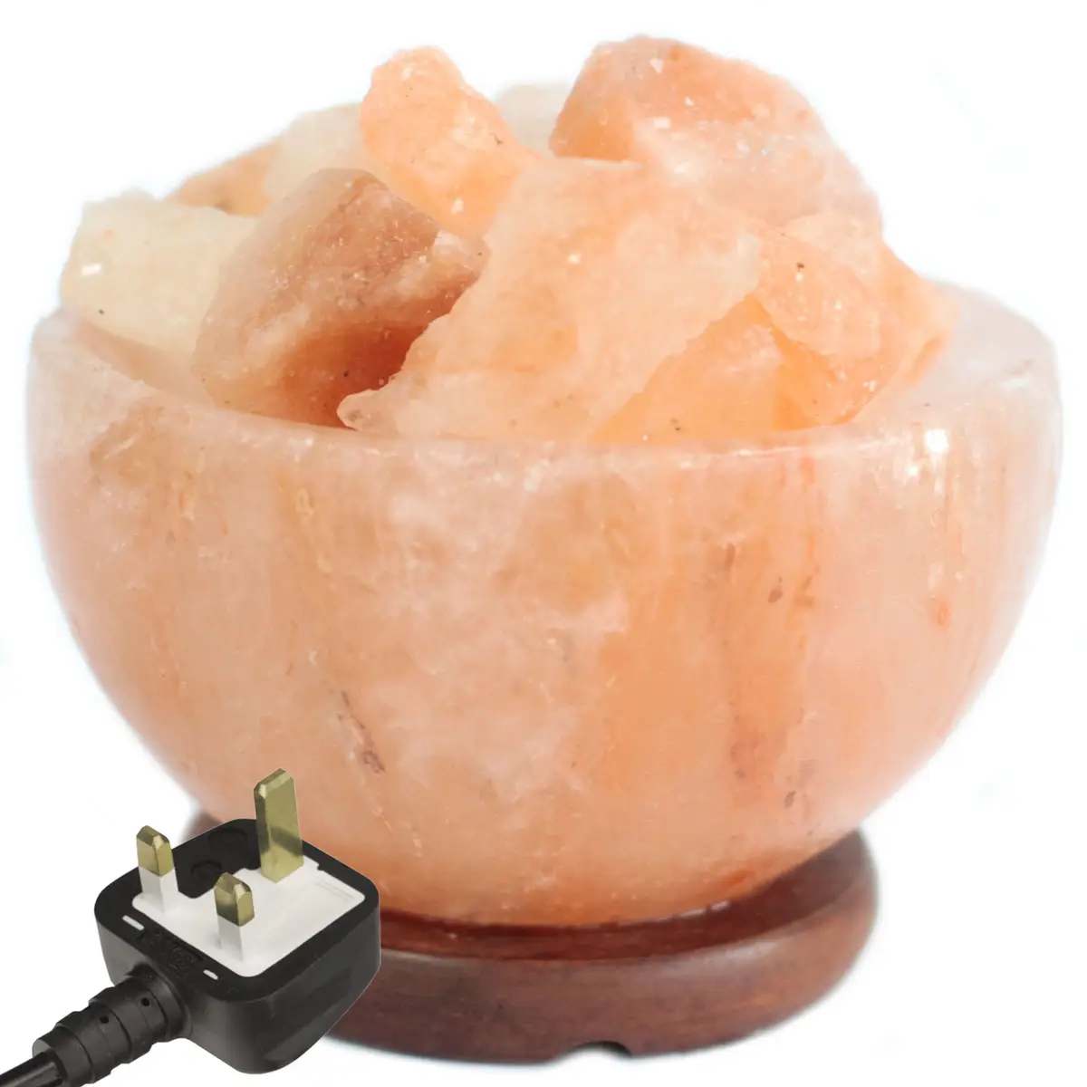 Himalayasaltlykta med eluttag och strömbrytare 15 cm x 9 cm - produktbild 6
