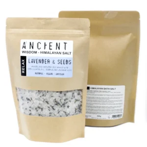 Påse med himalayasalt blandat med lavendel och jojobaolja
