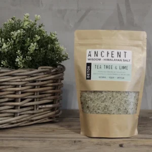 Himalayiskt detoxbadsalt med tea tree och lime 500g - produktbild 3