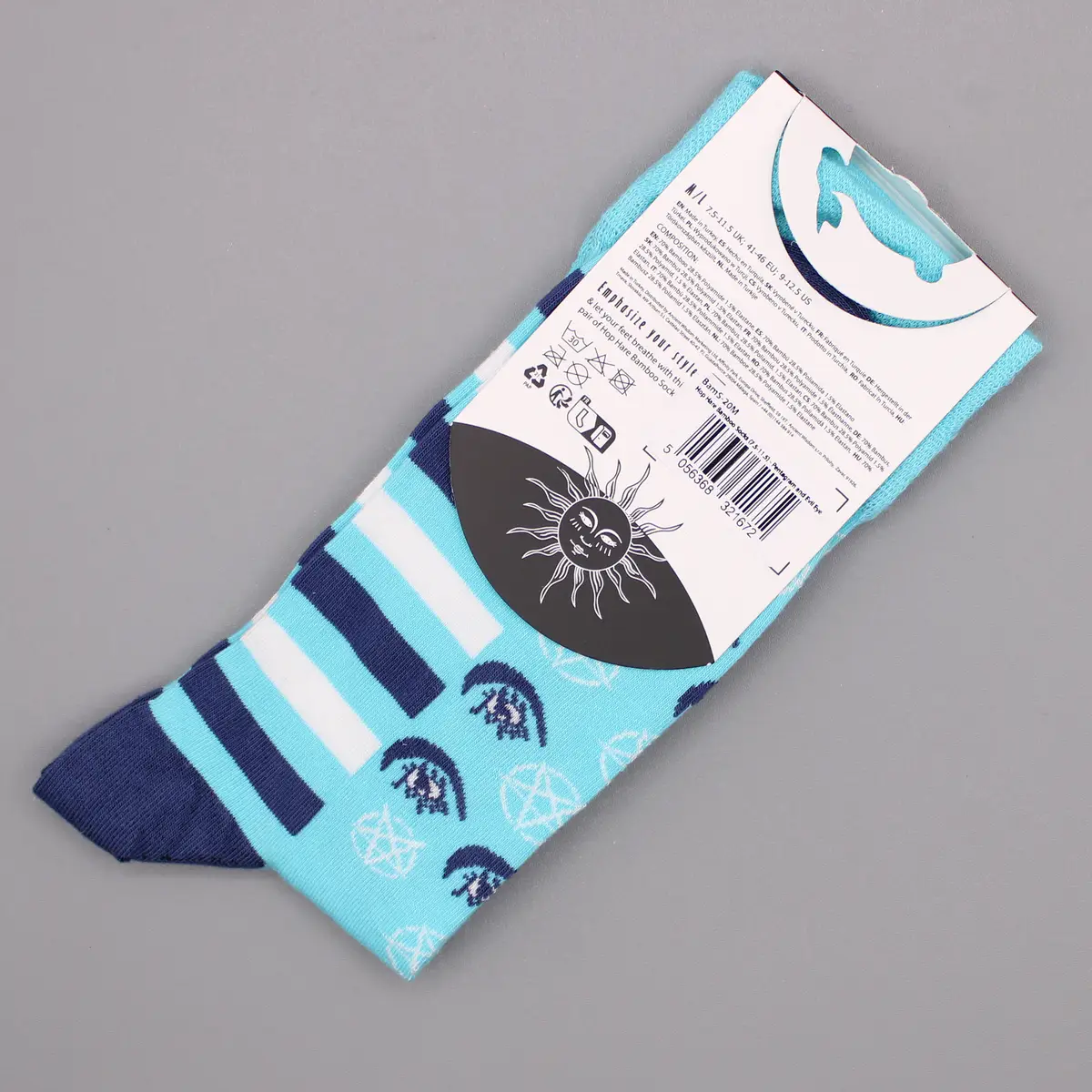 Hop Hare bambustrumpor i bambu (36-40) med pentagram och onda ögat - produktbild 5