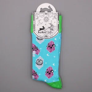 Hop Hare bambustrumpor i bambu (storlek 36-40) med Lucky Gemstones-motiv - produktbild 3