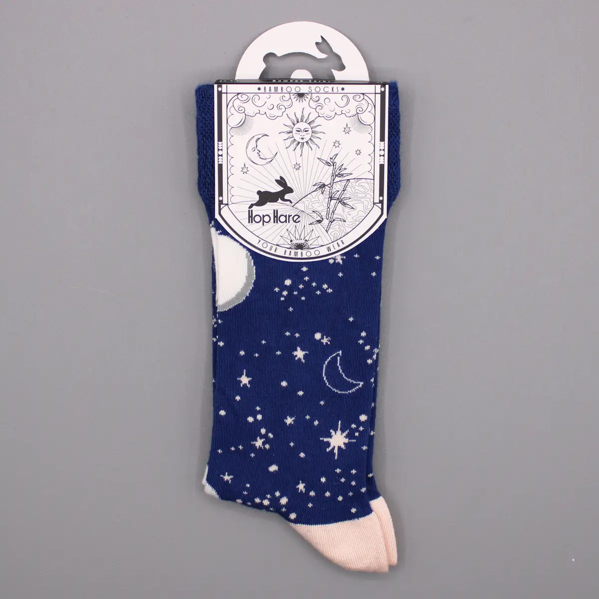 Hop Hare bambustrumpor i bambu (storlek 36-40) Moon Walk - produktbild 7