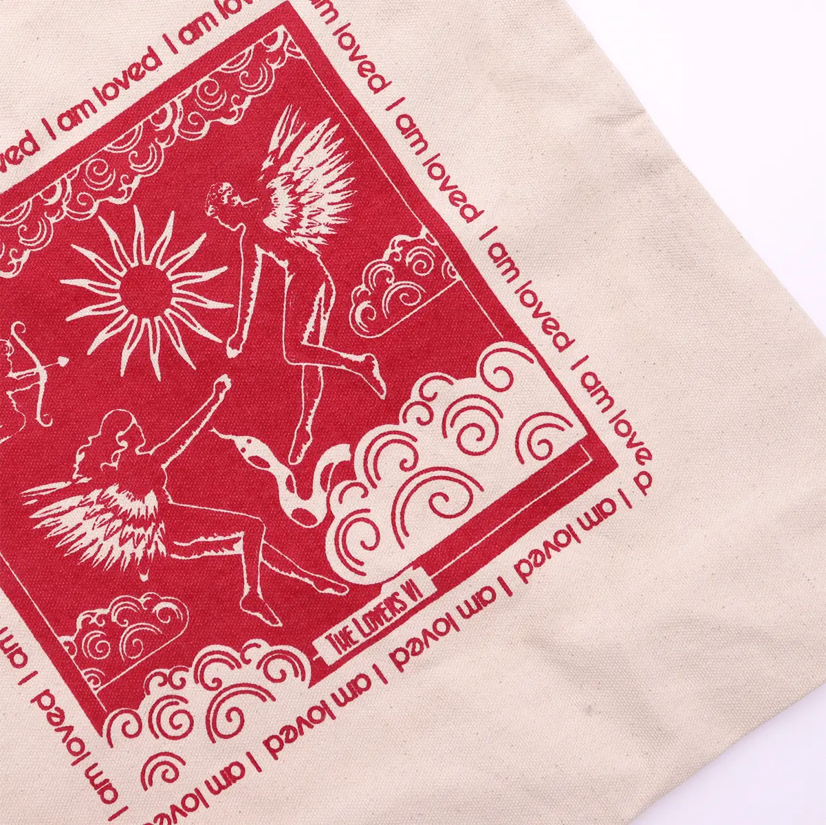 Hop Hare bomullspåse med tarotmotiv I am Loved - produktbild 2