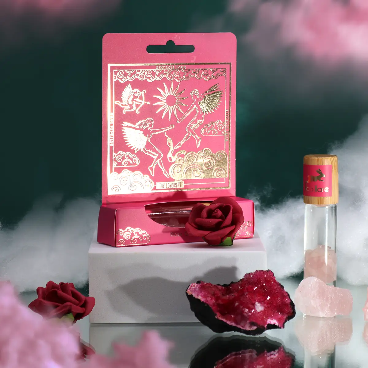Hop Hare Eterisk Olja med Rosenkvarts Roll-On The Lovers 10 ml - produktbild 3