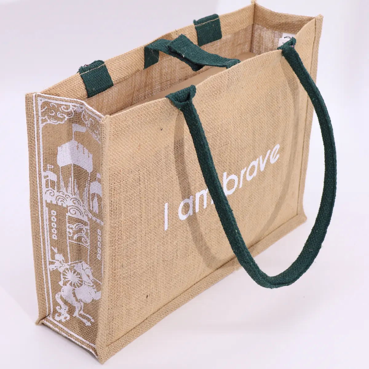 Hop Hare jutesäck med texten I am Brave - produktbild 7