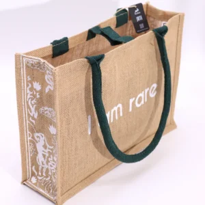 Hop Hare jutesäck stor med texten I am Rare - produktbild 2