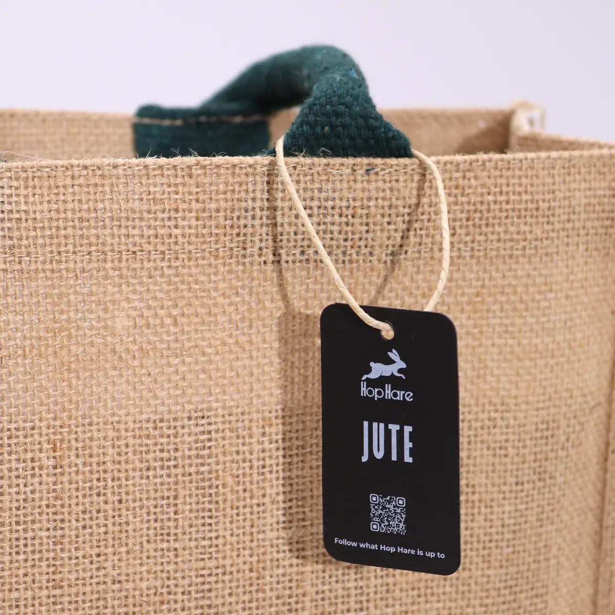 Hop Hare jutesäck stor med texten I am Rare - produktbild 5