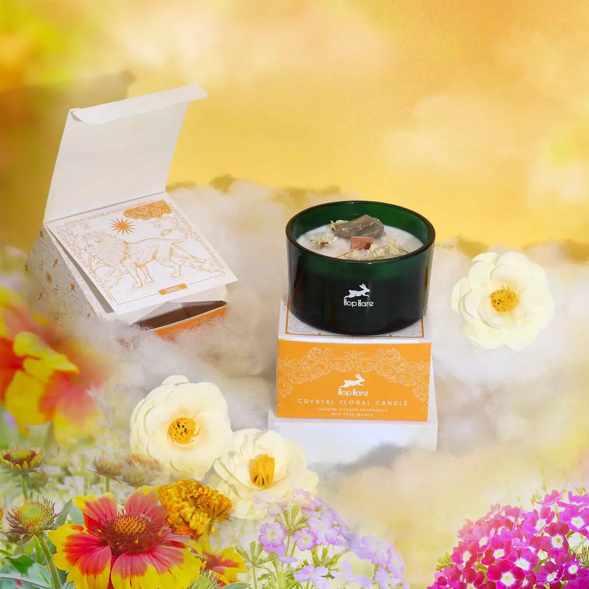 Hop Hare Kristall Magiskt Blomljus med Jasmin och Bergkristall - produktbild 3