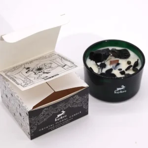 Hop Hare Kristallmagiskt Sojavaxljus The King of Swords med Svart Obsidian och Cederdoft - produktbild 6