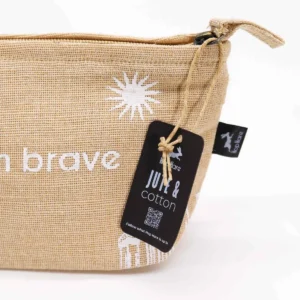 Hop Hare Necessär I am Brave i jute - produktbild 2