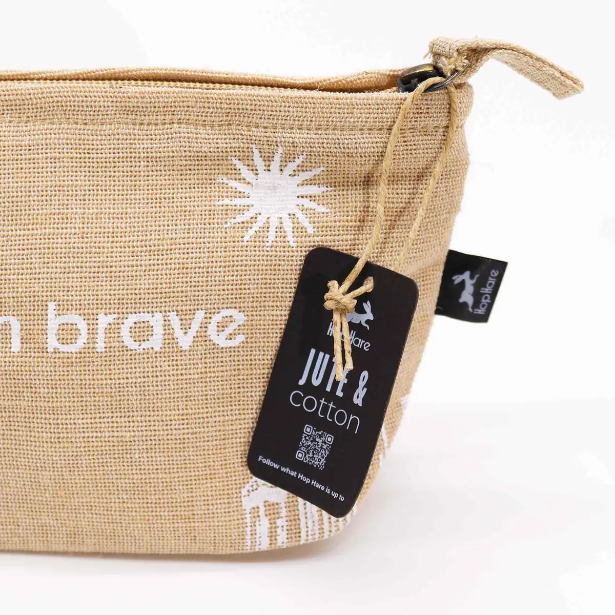 Hop Hare Necessär I am Brave i jute - produktbild 2