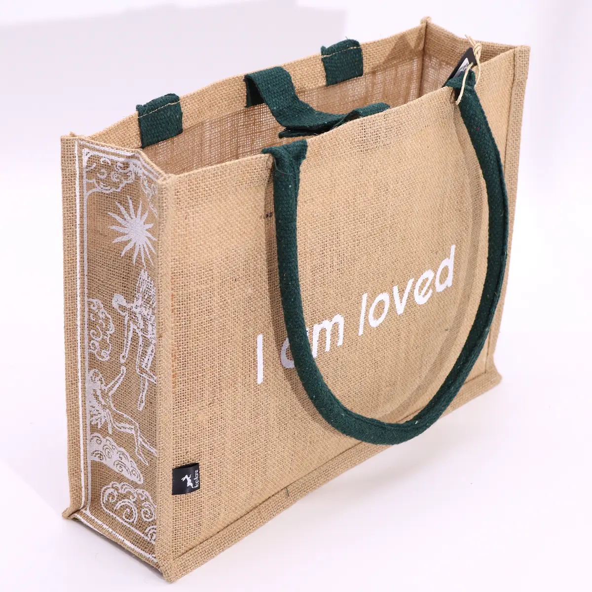 Hop Hare stor jutesäck I am Loved - produktbild 5