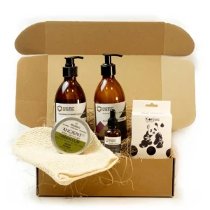 Hudvårdskit med ansiktsmask, serum och kroppsvård - produktbild 2