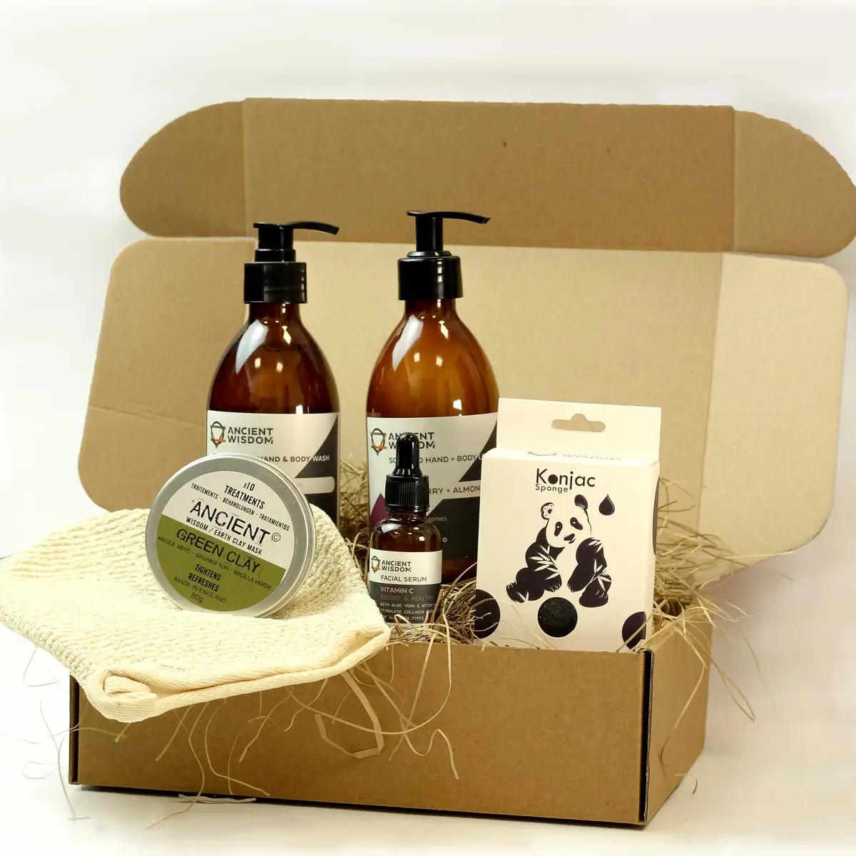 Hudvårdskit med ansiktsmask, serum och kroppsvård - produktbild 3