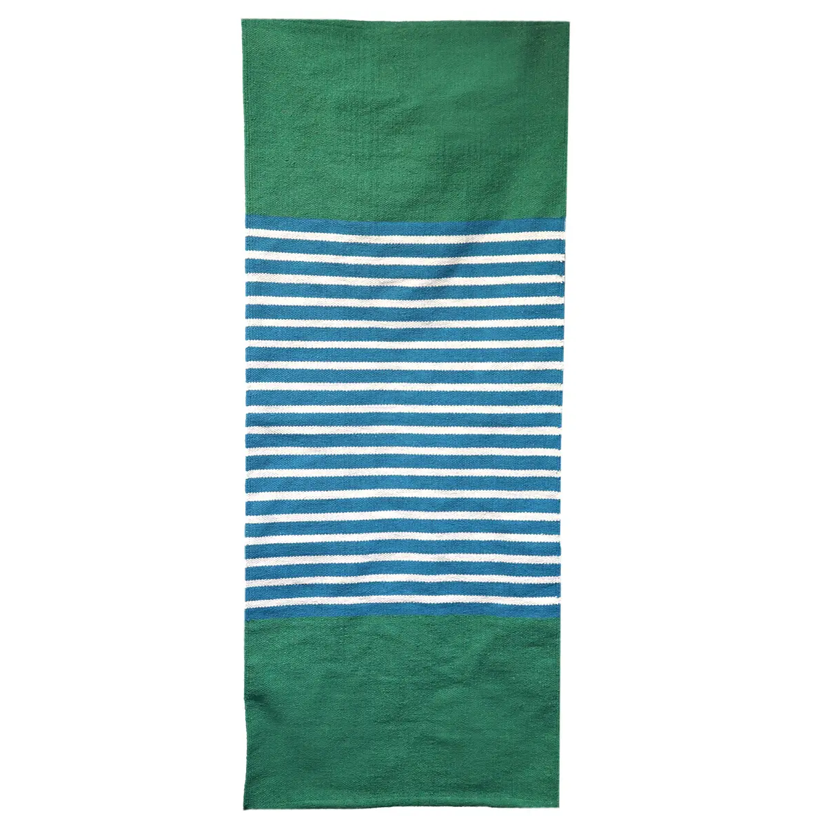Indisk bomullsmatta 70x170 cm blå och grön - produktbild 5
