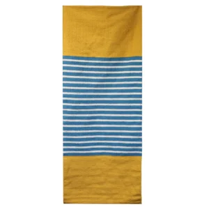 Indisk bomullsmatta 70x170 cm gul och blå - produktbild 3