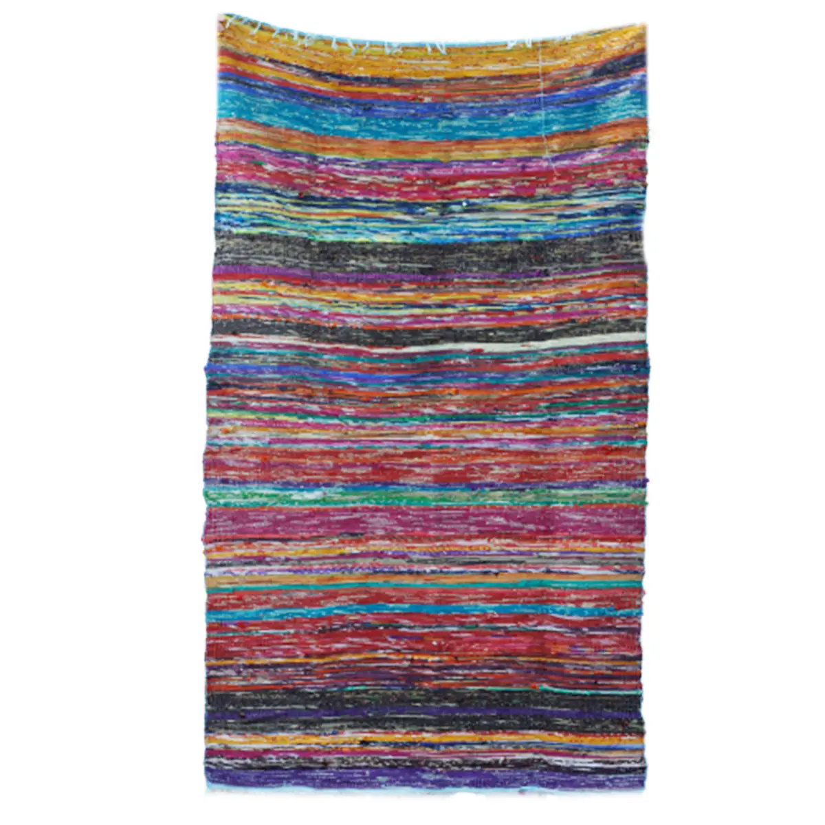 Indisk trasmatta i bomull 153 x 90 cm blå - produktbild 4