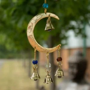 Indiska vindspel Moon Drop med 10 klockor 6,5x63 cm - produktbild 5