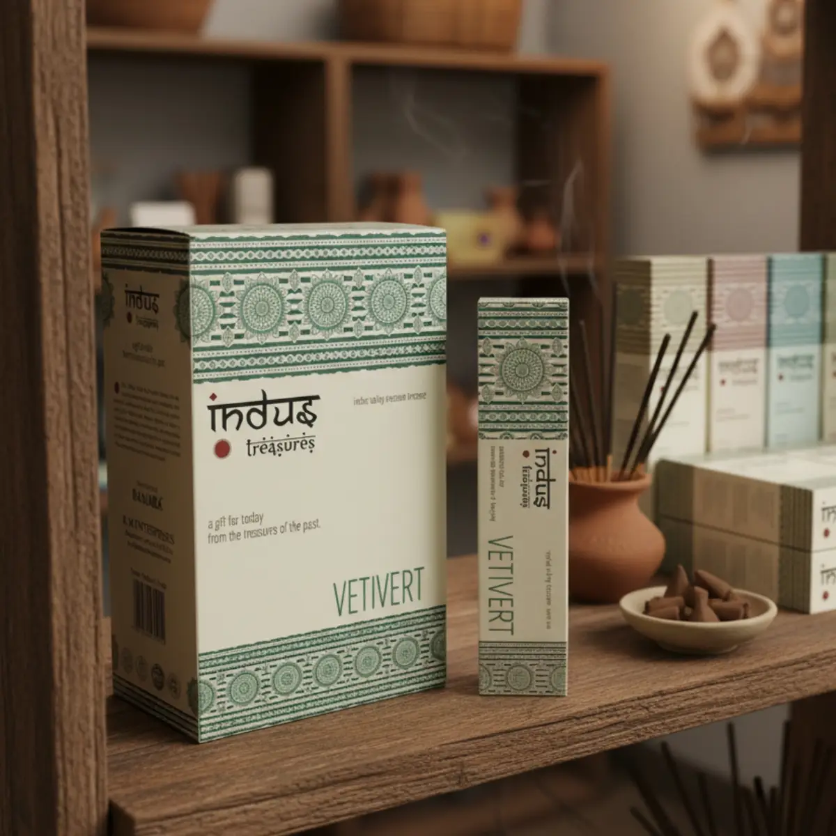 Indus Treasures Rökelsepinnar Vetivert 15 g - produktbild 6