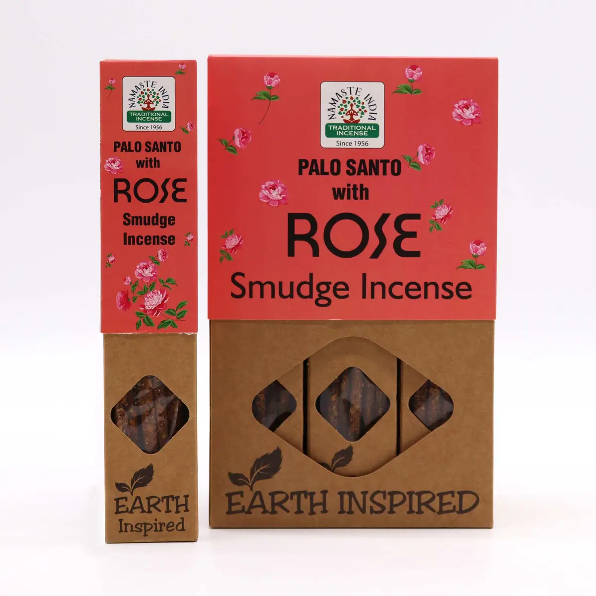 Jordinspirerade rökelsestickor med rosdoft för rening - produktbild 4
