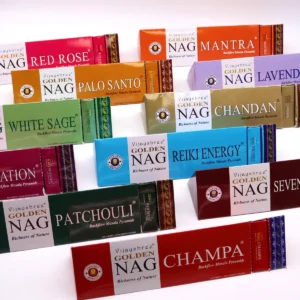 Jumbo Golden Nag Champa Backflow rökelsekoner 42 g - produktbild 2
