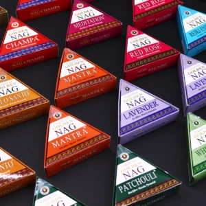 Jumbo Golden Nag Mantra Backflow rökelsekoner - produktbild 3