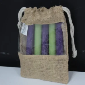 Jutepåse med fönster 25x16 cm - produktbild 3
