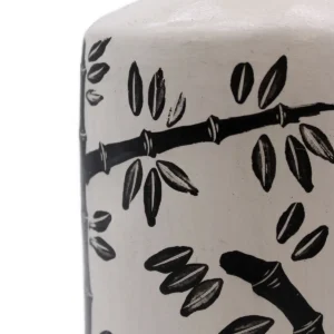 Keramikvas med bambumotiv från Lombok - produktbild 5