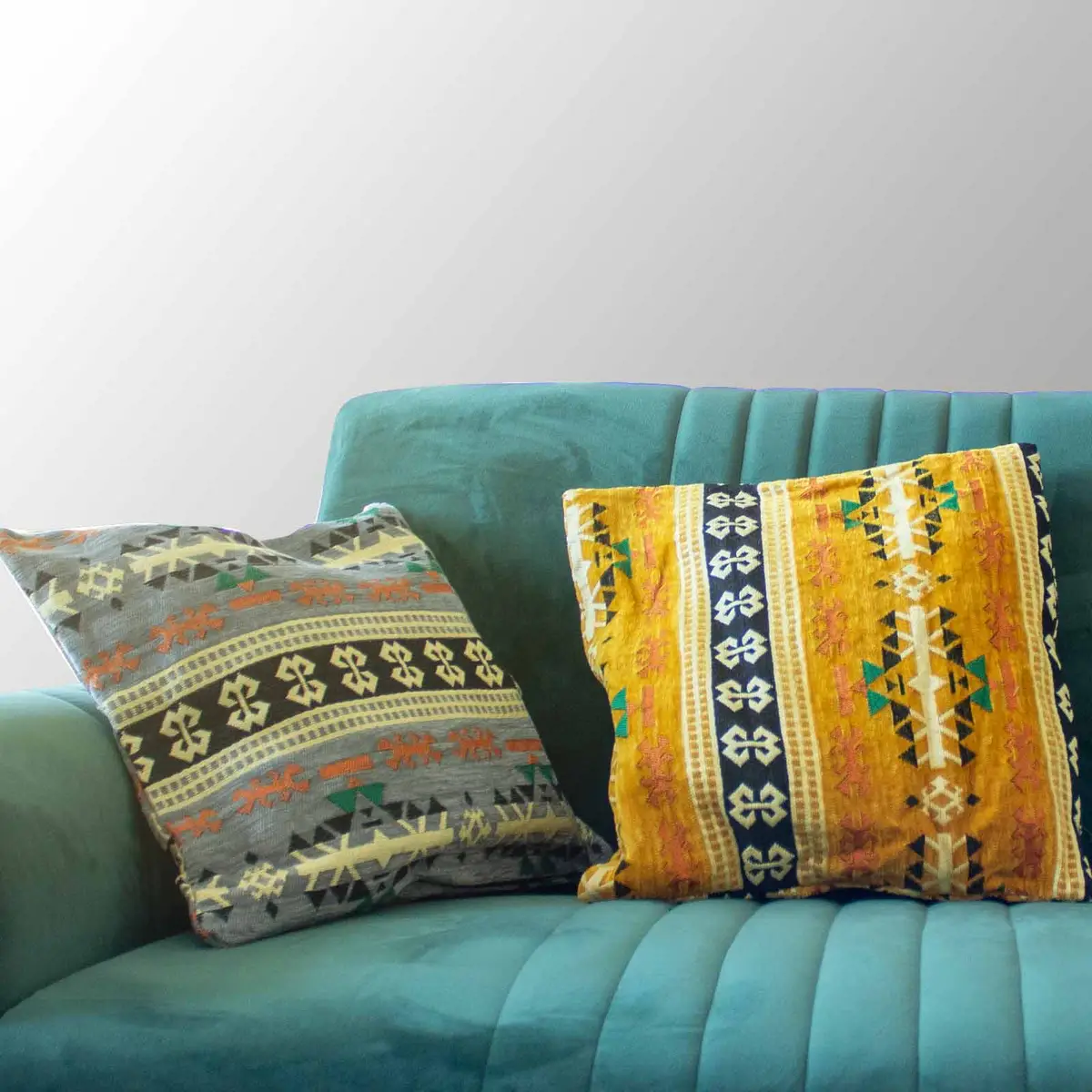 Kilim Kuddfodral i kolgrått - produktbild 2