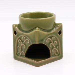 Klassisk Buddha aromalampa i ljus jade - produktbild 2