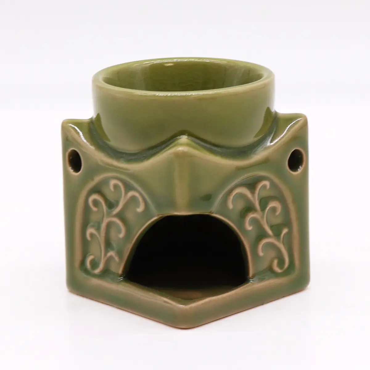 Klassisk Buddha aromalampa i ljus jade - produktbild 2