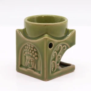 Klassisk Buddha aromalampa i ljus jade - produktbild 3