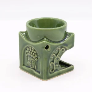 Klassisk Buddha-oljebrännare i mörk jade - produktbild 3