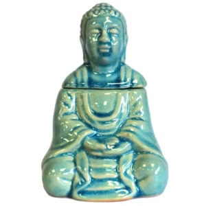 Klassisk Buddha oljelampa i blått - produktbild 2