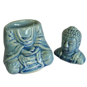 Klassisk Buddha oljelampa i blått - produktbild 3