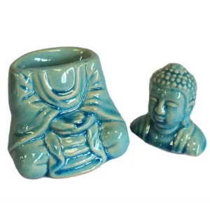 Klassisk Buddha oljelampa i blått - produktbild 6