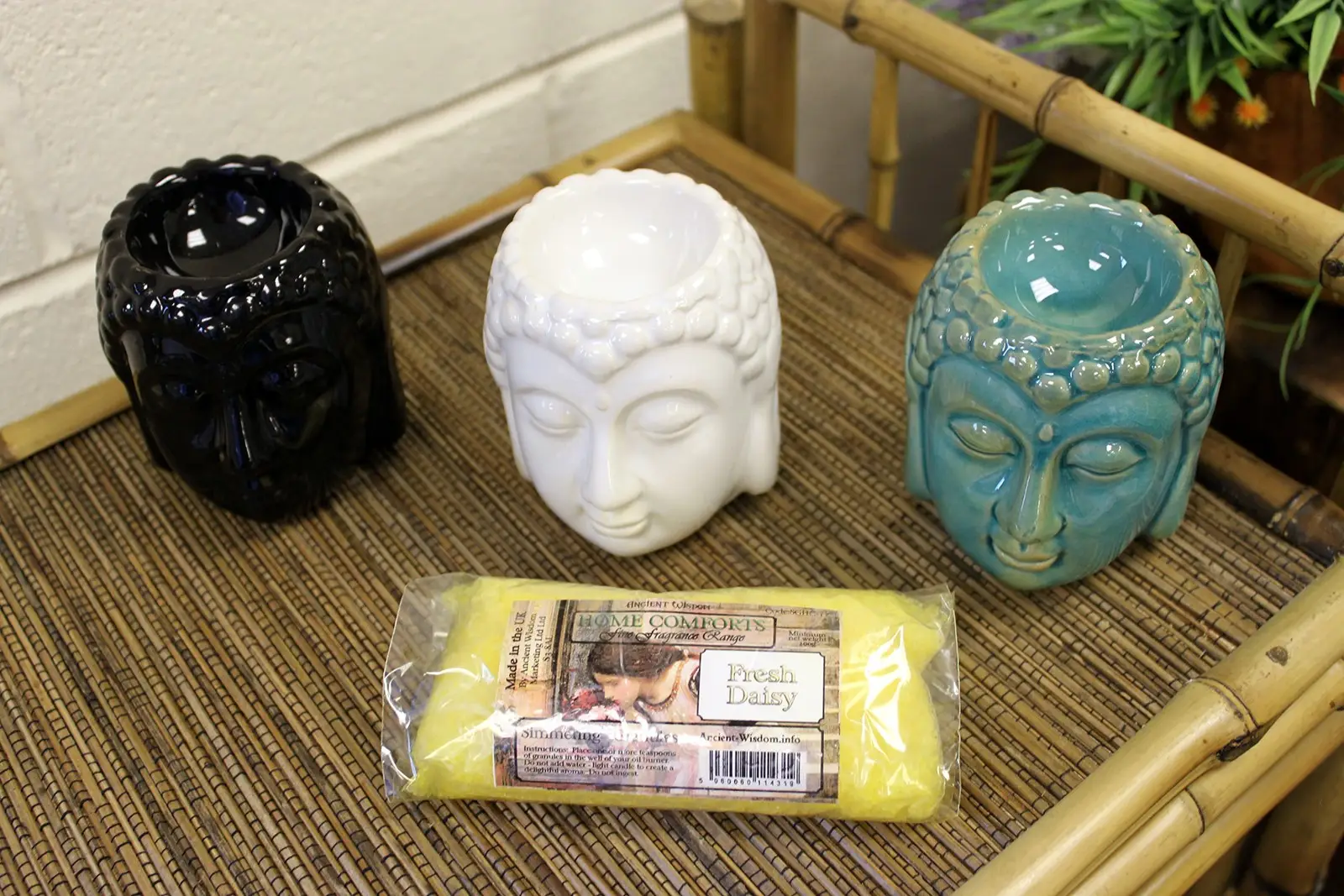 Klassisk Buddhaoljebrännare i svart - produktbild 3
