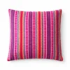Klassiskt kuddfodral med neonränder 45×45 cm