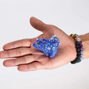 Konstgjord kvarts Aura Aqua Halo, ca 100-150 g, 7-10 cm - produktbild 2