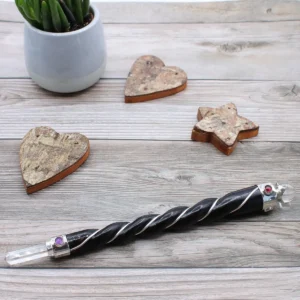 Kristallhelande stav Chakra med ängel och guldkrystal - produktbild 2