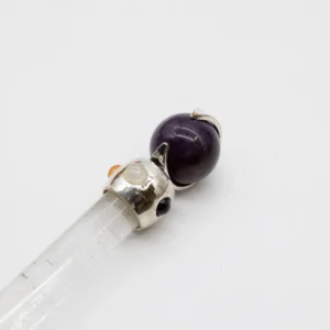 Kristallstav med ametist och kvarts, 12 cm - produktbild 2
