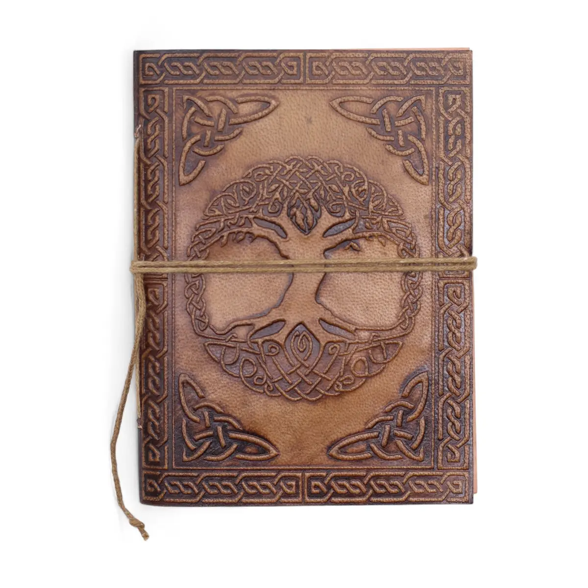 Läderanteckningsböcker med esoteriska mönster 15x11,5 cm - produktbild 9
