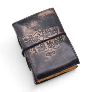Läderanteckningsbok med tjocka decklade sidor 5x3,5 tum – The Stories I Tell Myself - produktbild 3