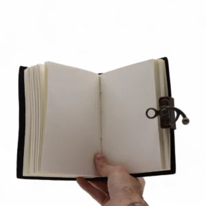Läderanteckningsbok med tryck – Stoppa Doomscrolling 17,8x12,7 cm - produktbild 9