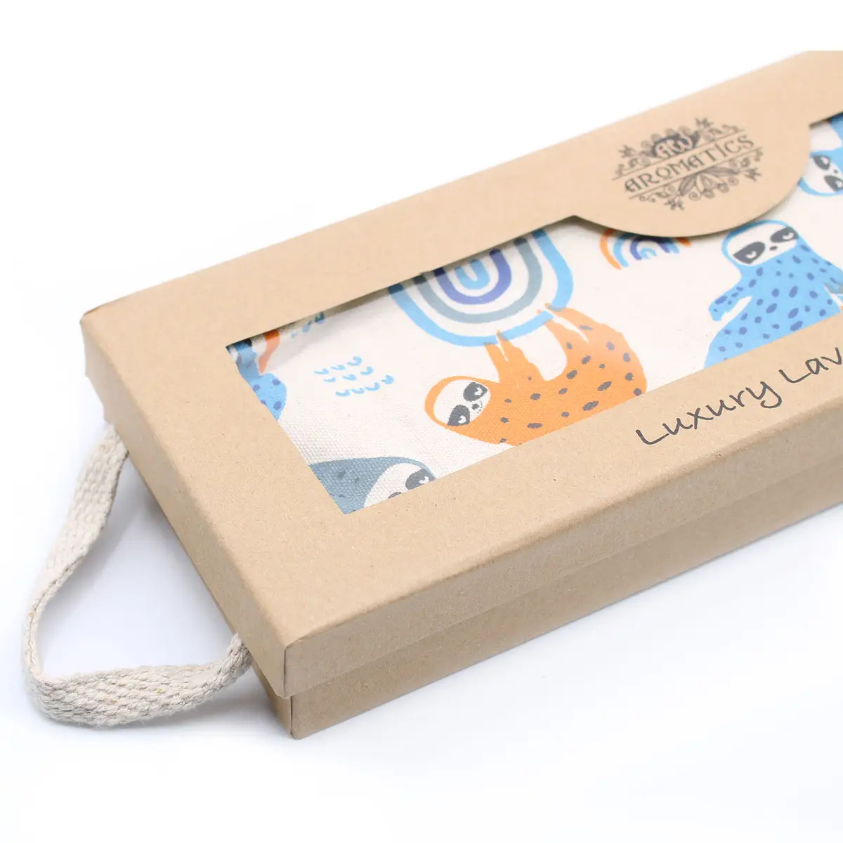 Lavendelvärmedyna med vete i presentförpackning - Lazy Sloth - produktbild 5