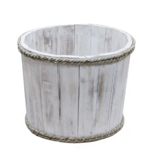 Liten nautisk displaybehållare i vitlaserat trä 21x29 cm - produktbild 2