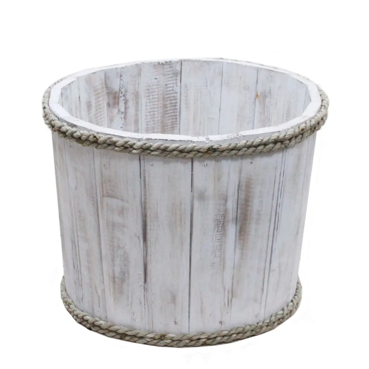 Liten nautisk displaybehållare i vitlaserat trä 21x29 cm - produktbild 2